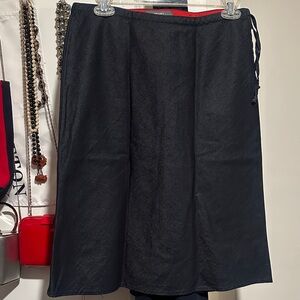 Navy Blue Soft Denim Women's Skirt